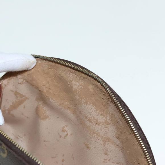 LOUIS VUITTON Monogram Trousse Demi Ronde Cosmetic Pouch M47520 LV Auth 91945 - Picture 9 of 16